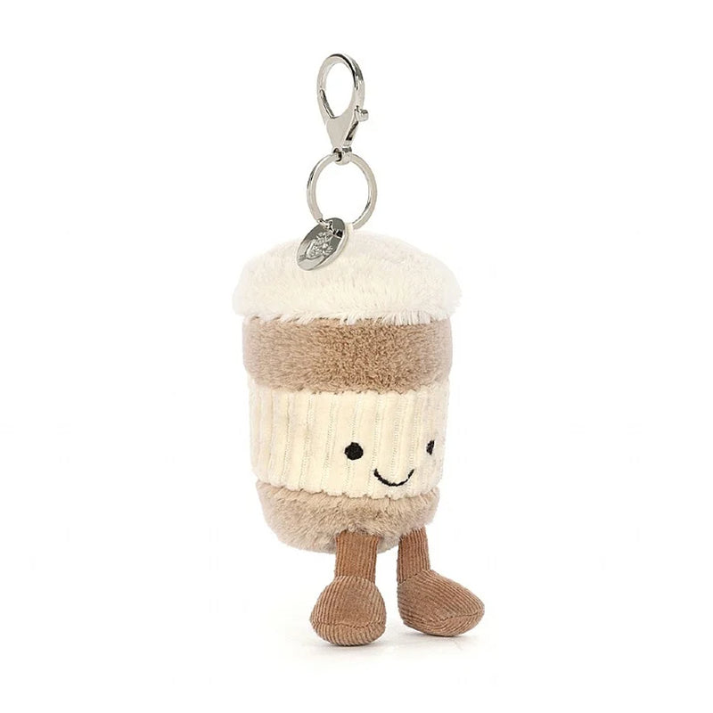 Amuseable Coffee-to-Go Bag Charm by Jellycat