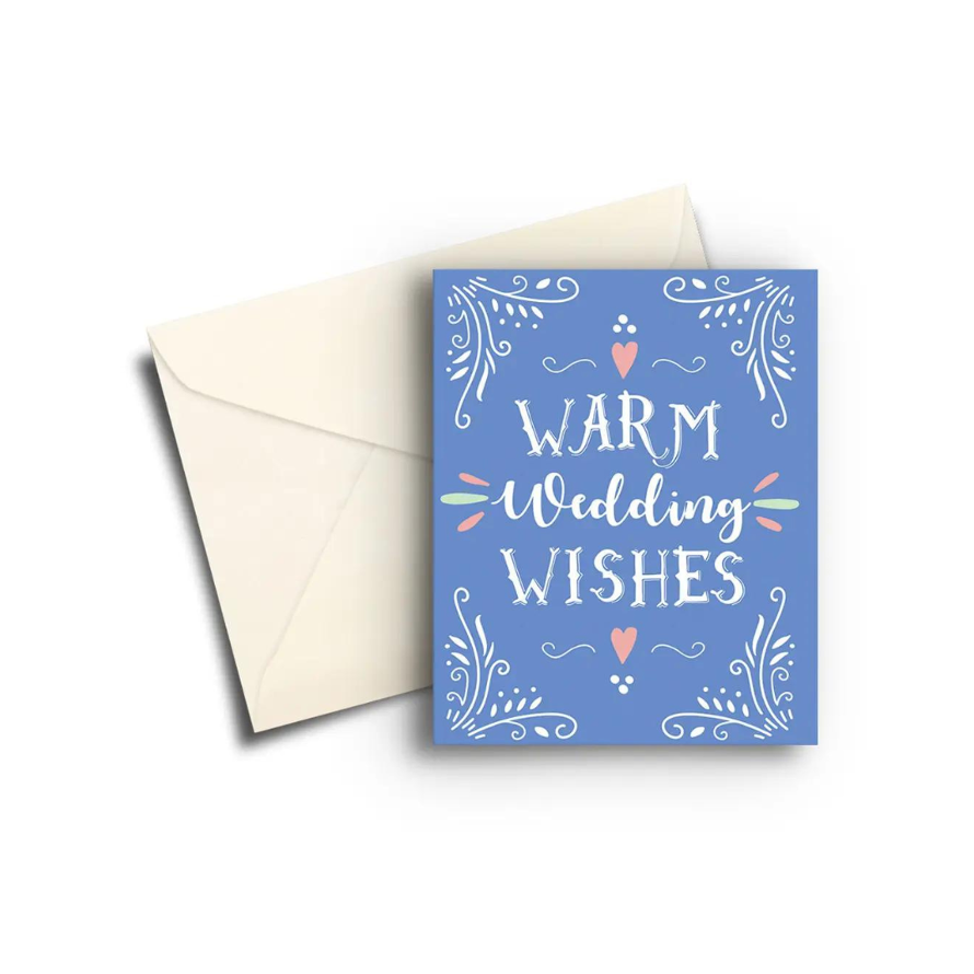 "Warm Wedding Wishes" Card