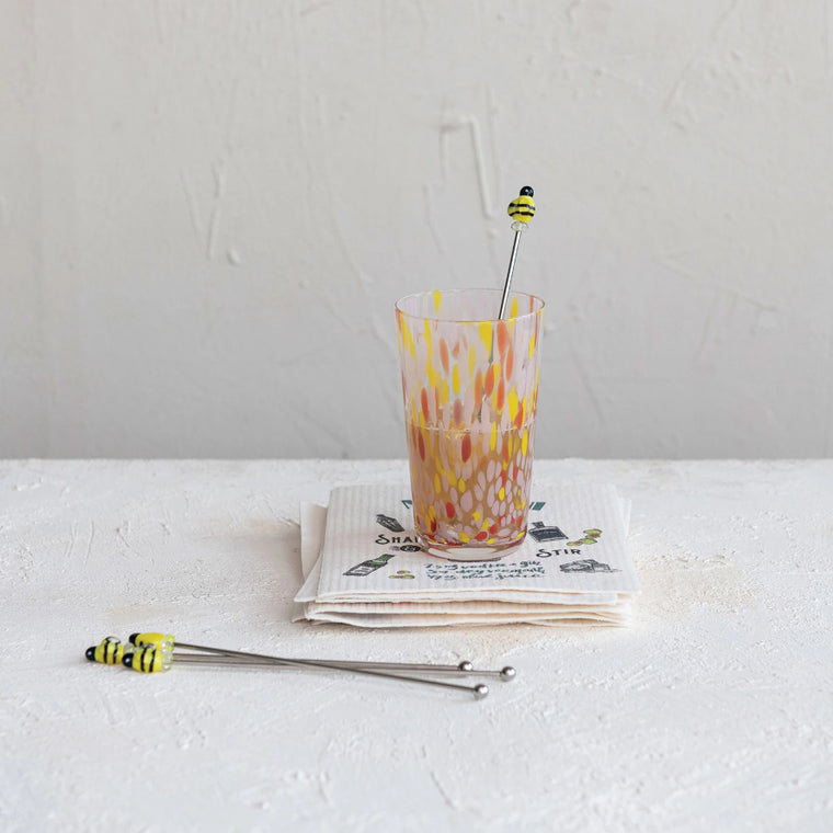 Glass Bee Cocktail Stirrers