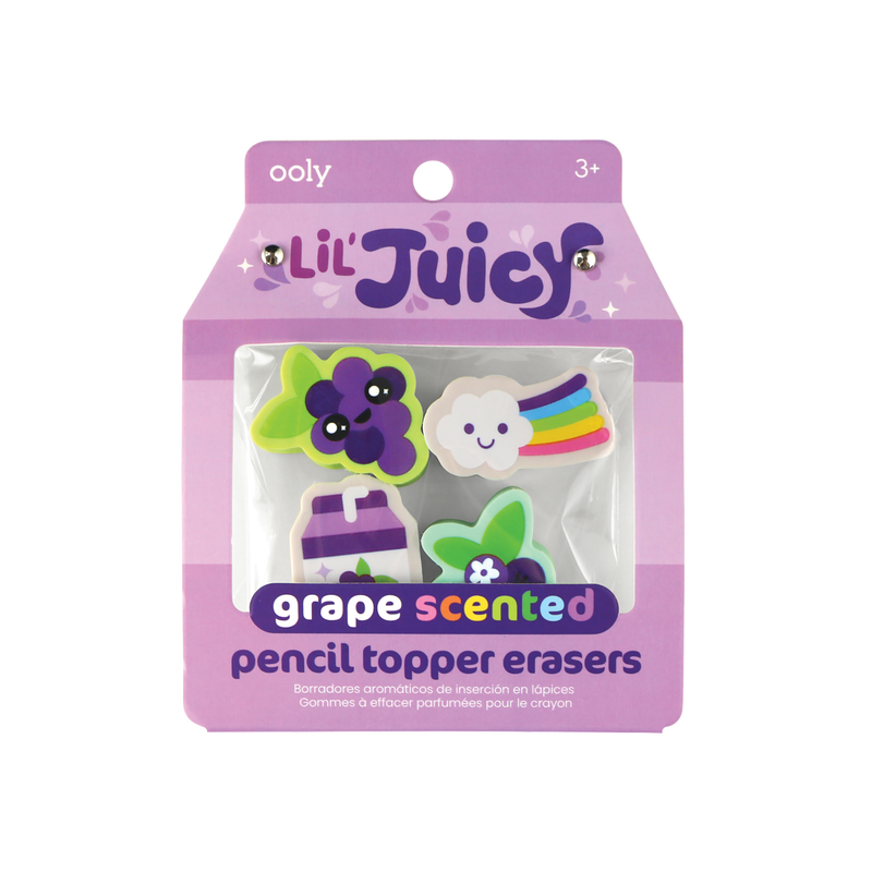 Grape Scented Pencil Top Eraser