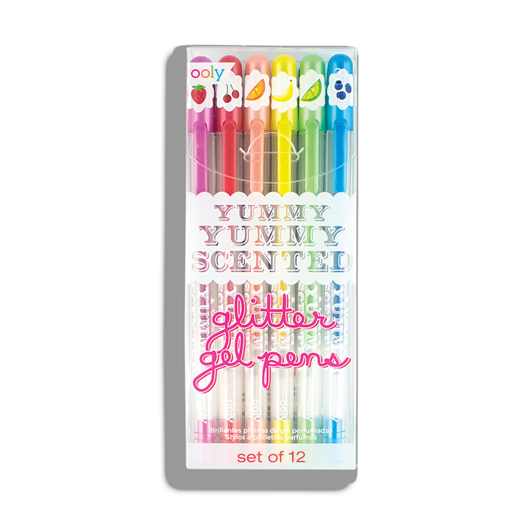 Set of 12 Scented Glitter Gel Pens