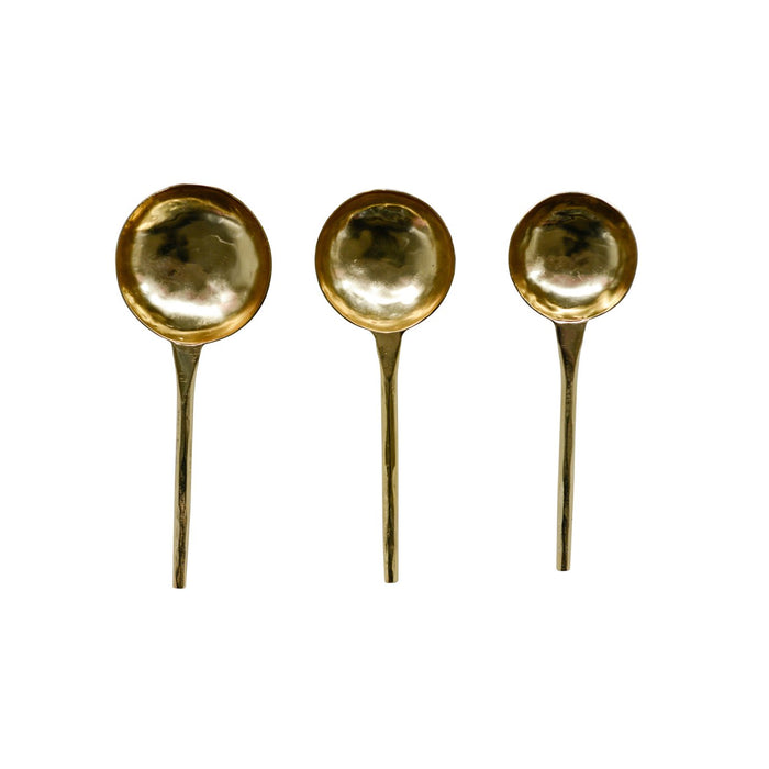 Gold Stainless Steel Scoops - Set of 3