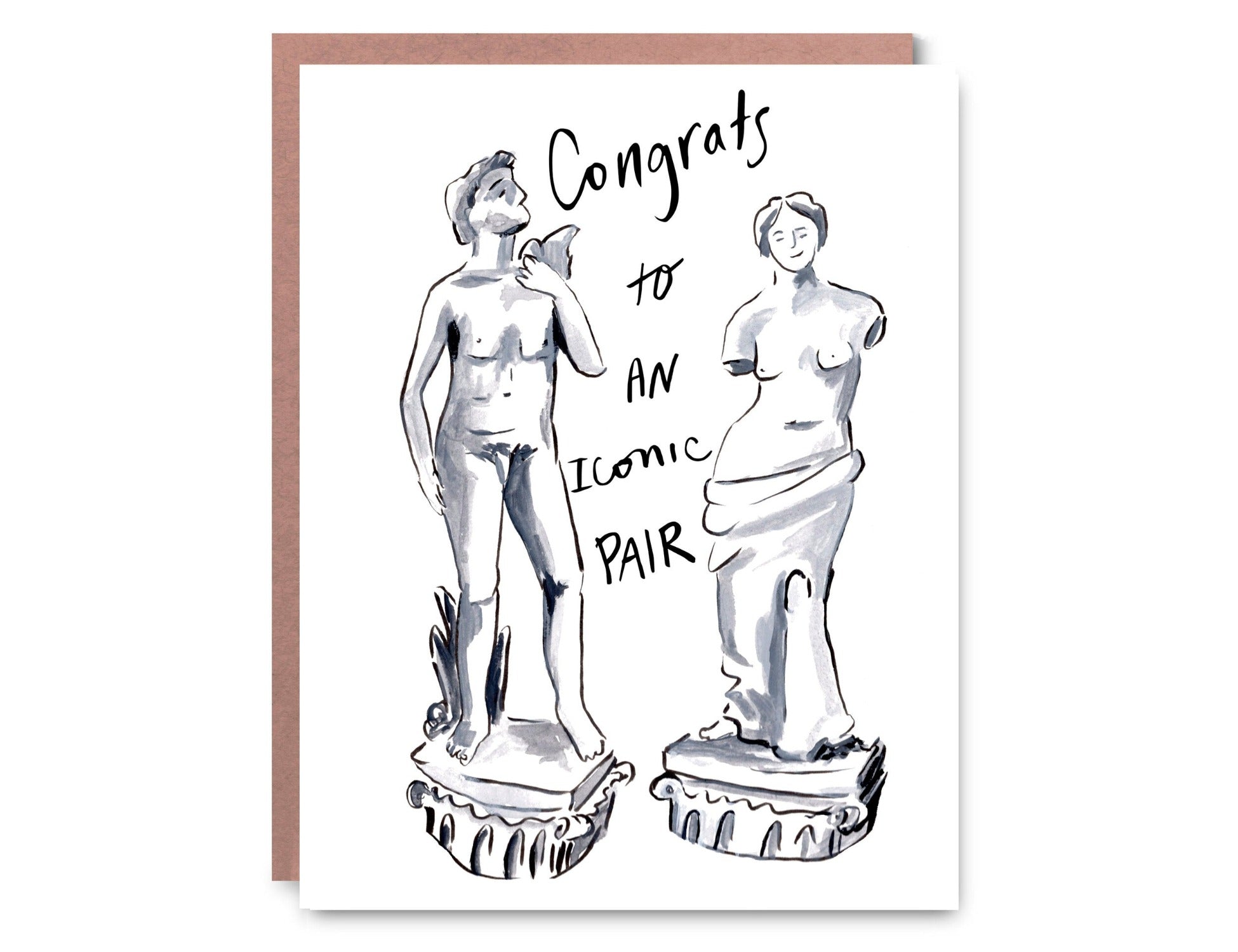 "Congrats to an Iconic Pair" Card