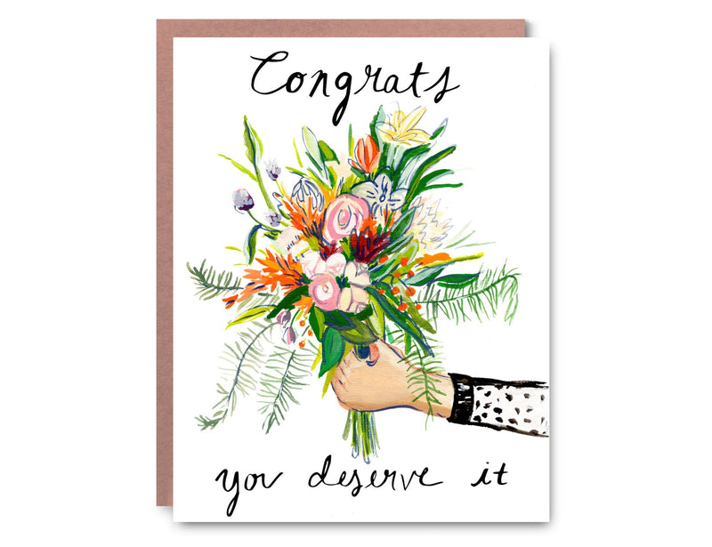 "Congrats You Deserve It" Card