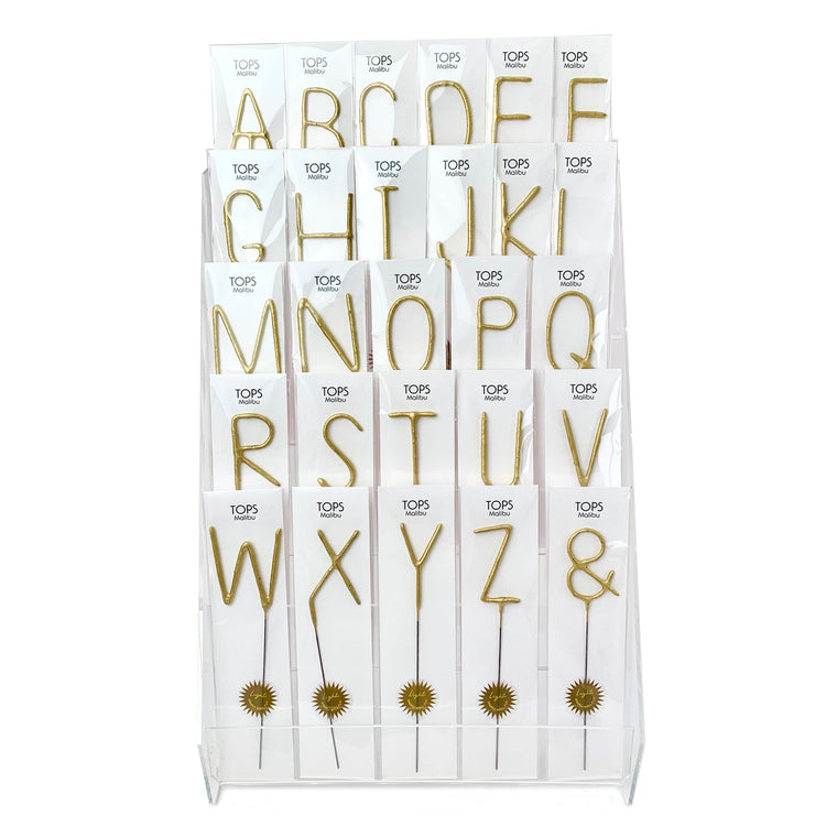 Big Gold Sparkler Wand - Letters